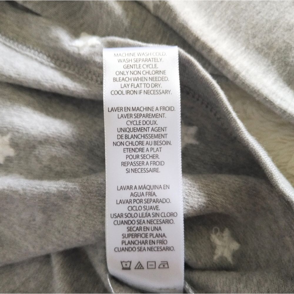 Splendid👍 Light Grey Embroidered Stars⭐ Sweater - Picture 11 of 14